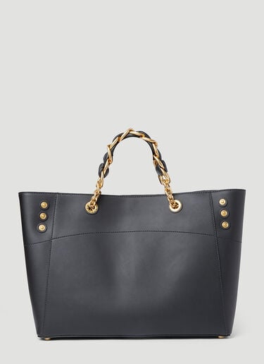 Balmain 1945 부드러운 가죽 토트백 블랙 bln0253028