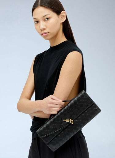 Bottega Veneta Long Andiamo Clutch Black bov0256001