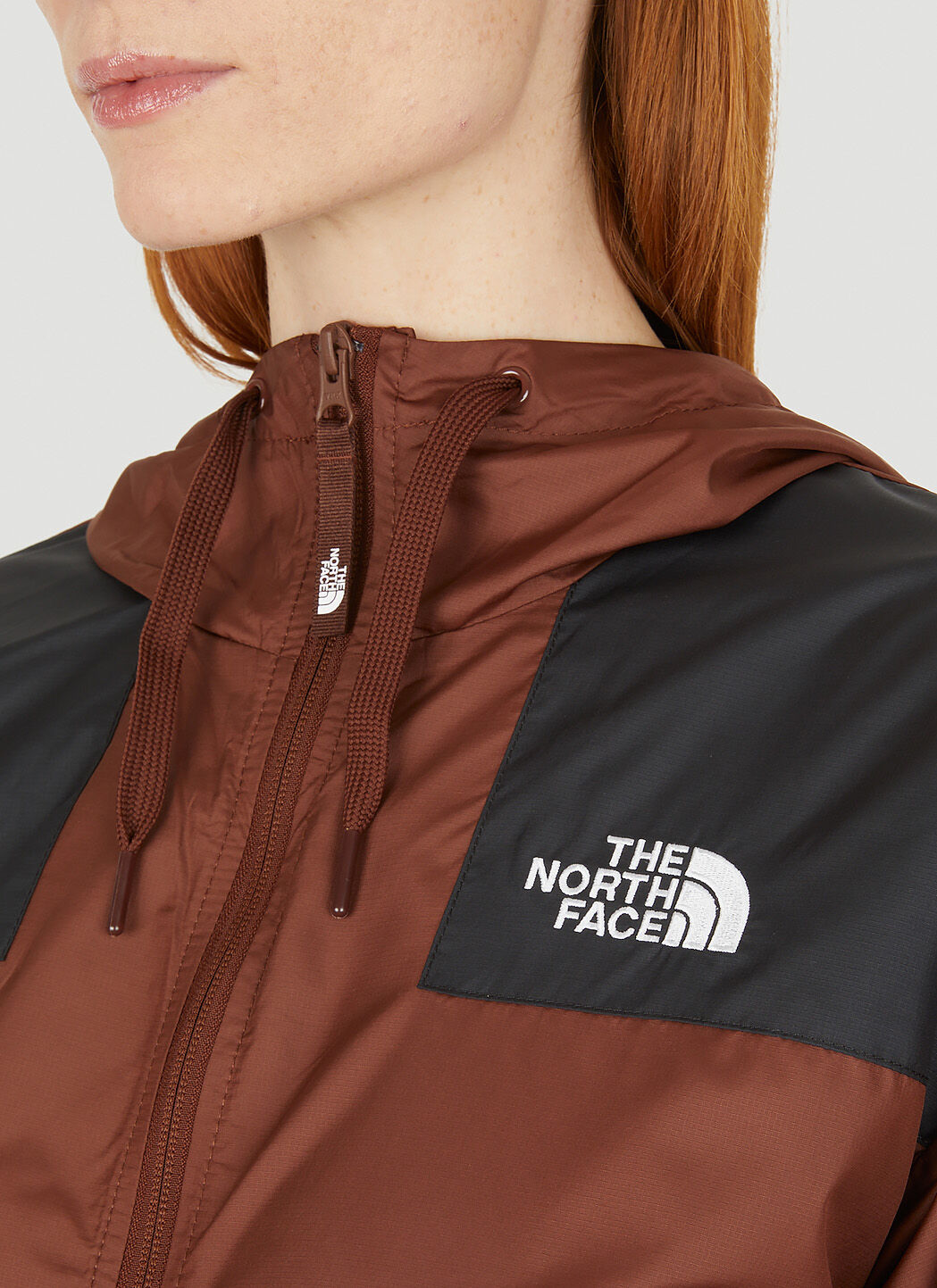 North face panel outlet wind jacket pink