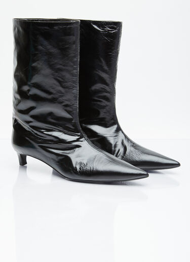 Jil Sander 皮革踝靴 黑色 jil0255037