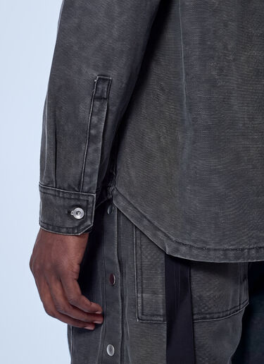 LN-CC® - Rick Owens DRKSHDW: Denim Shirt - Grey Rick Owens DRKSHDW Denim Shirt Grey drk0166001