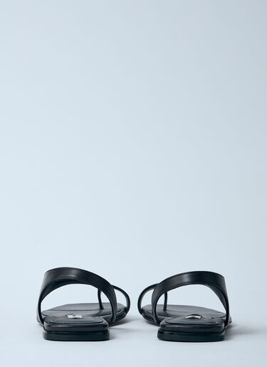 TOTEME Leather Sandals Black tot0260016