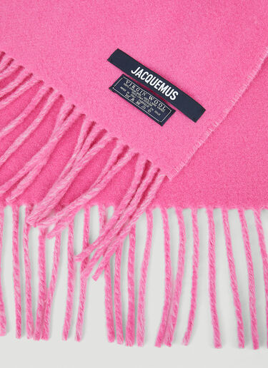 Jacquemus L'Écharpe Scarf Pink jac0250068