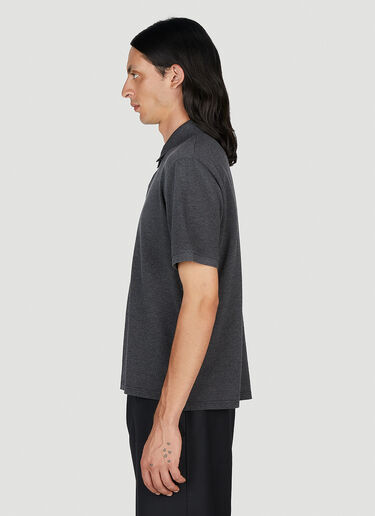 Cassandre Polo Shirt Saint Laurent Cassandre Polo Shirt Grey sla0154004