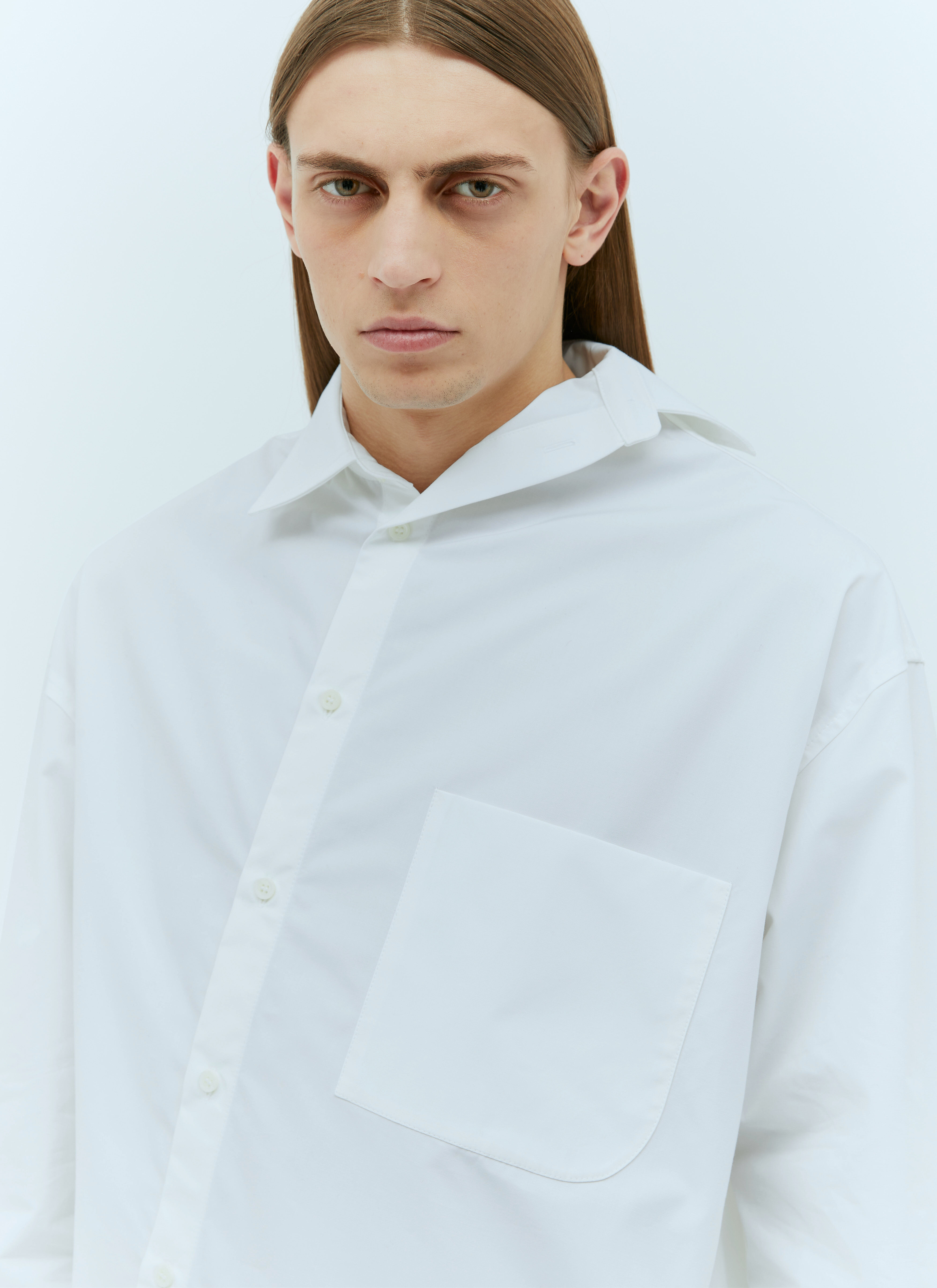 Jacquemus Men's' La Chemise Cuadro Shirt in White | LN-CC®