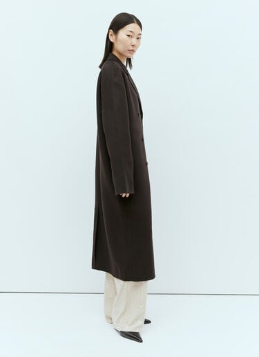 TOTEME Signature Wool Double Coat Brown tot0255023