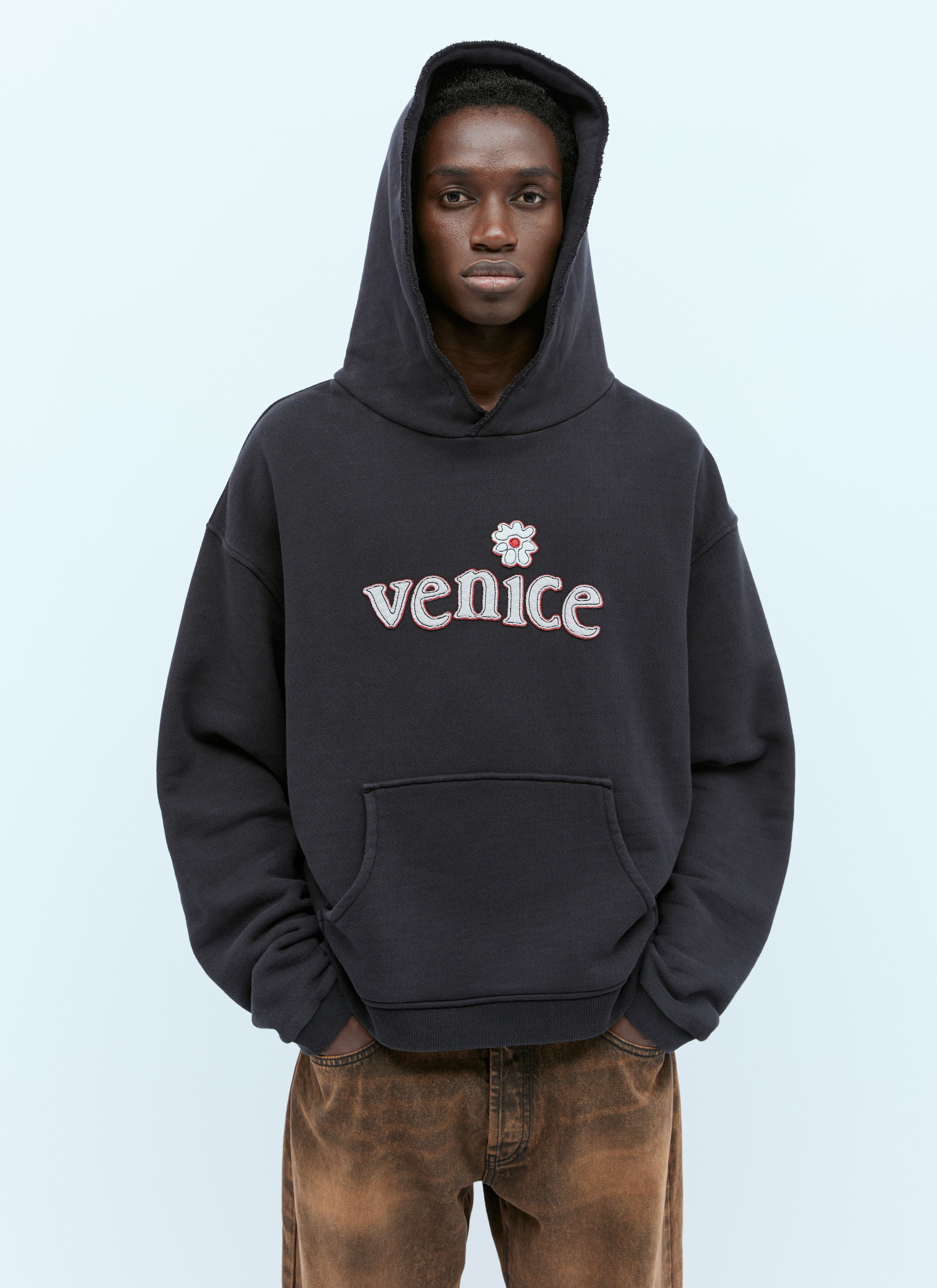ERL Venice Hooded Sweatshirt Grey erl0156008