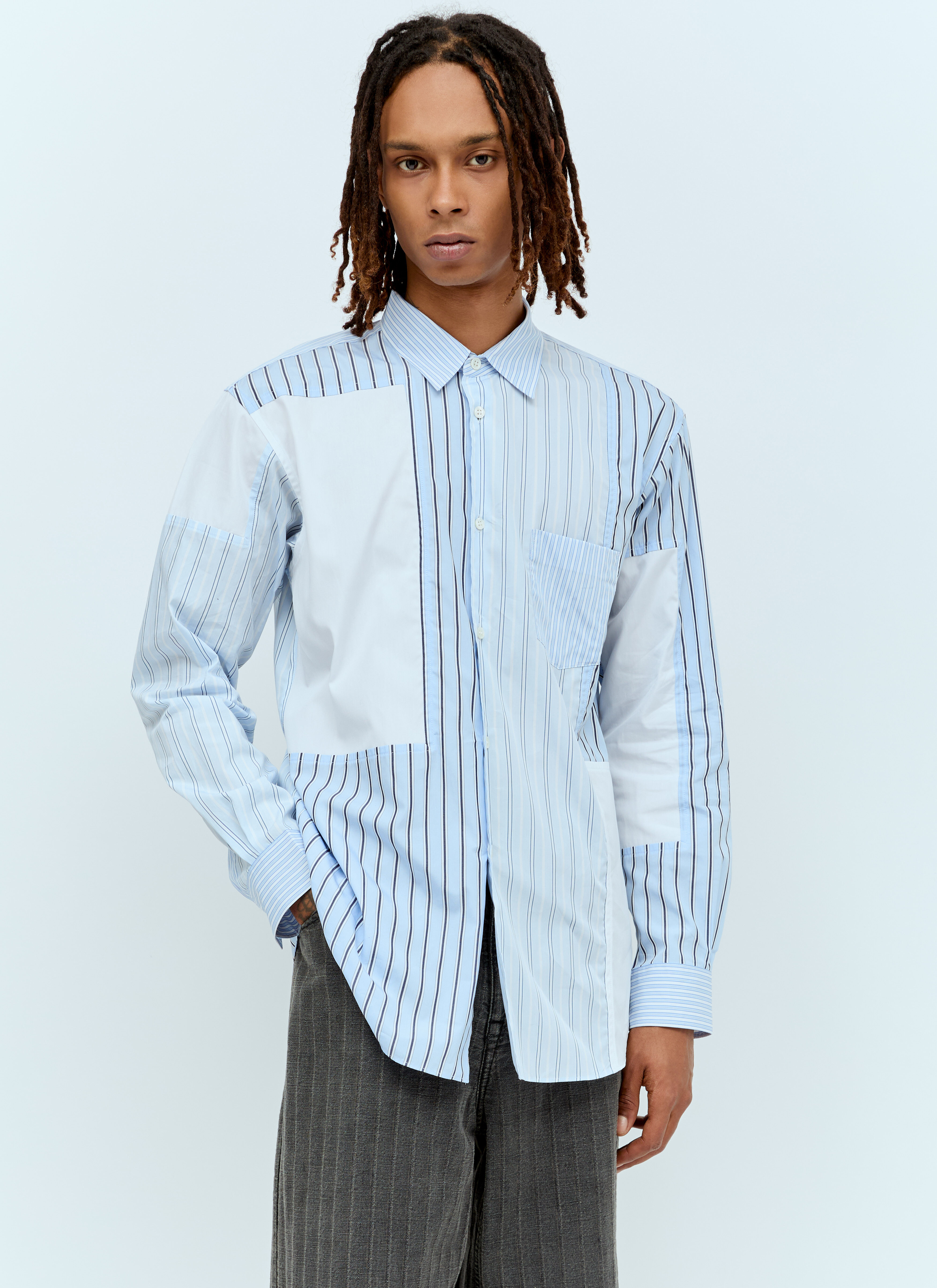 Human Made Striped Shirt Blue hmd0156008