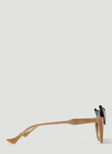Gucci Hollywood Forever Cat Eye Sunglasses Beige guc0250258