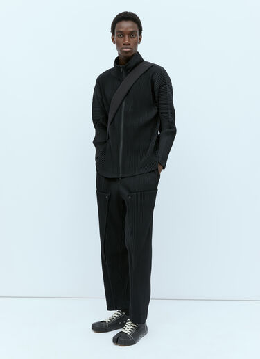 플리츠 스웨터 Homme Plissé Issey Miyake 플리츠 스웨터 블랙 hmp0154011