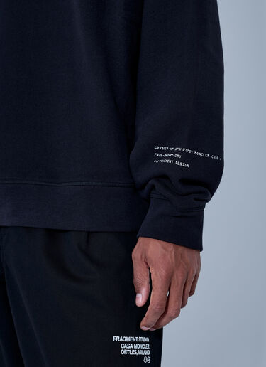 LN-CC® - Moncler x FRGMT Hiroshi Fujiwara: Logo Print Sweatshirt - Black Moncler x FRGMT Hiroshi Fujiwara Logo Print Sweatshirt Black mfr0166010