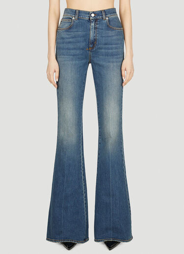 Alexander McQueen Flared Jeans Blue amq0251056