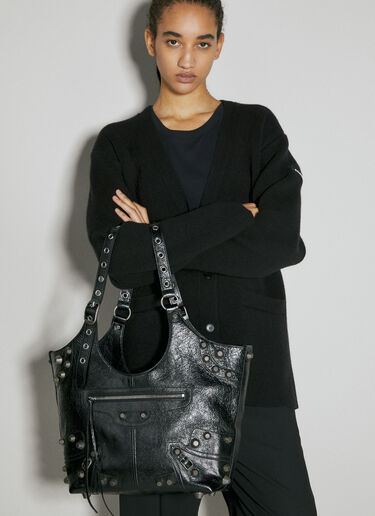 Balenciaga Le Cagole Medium Tote Bag Black bal0254070