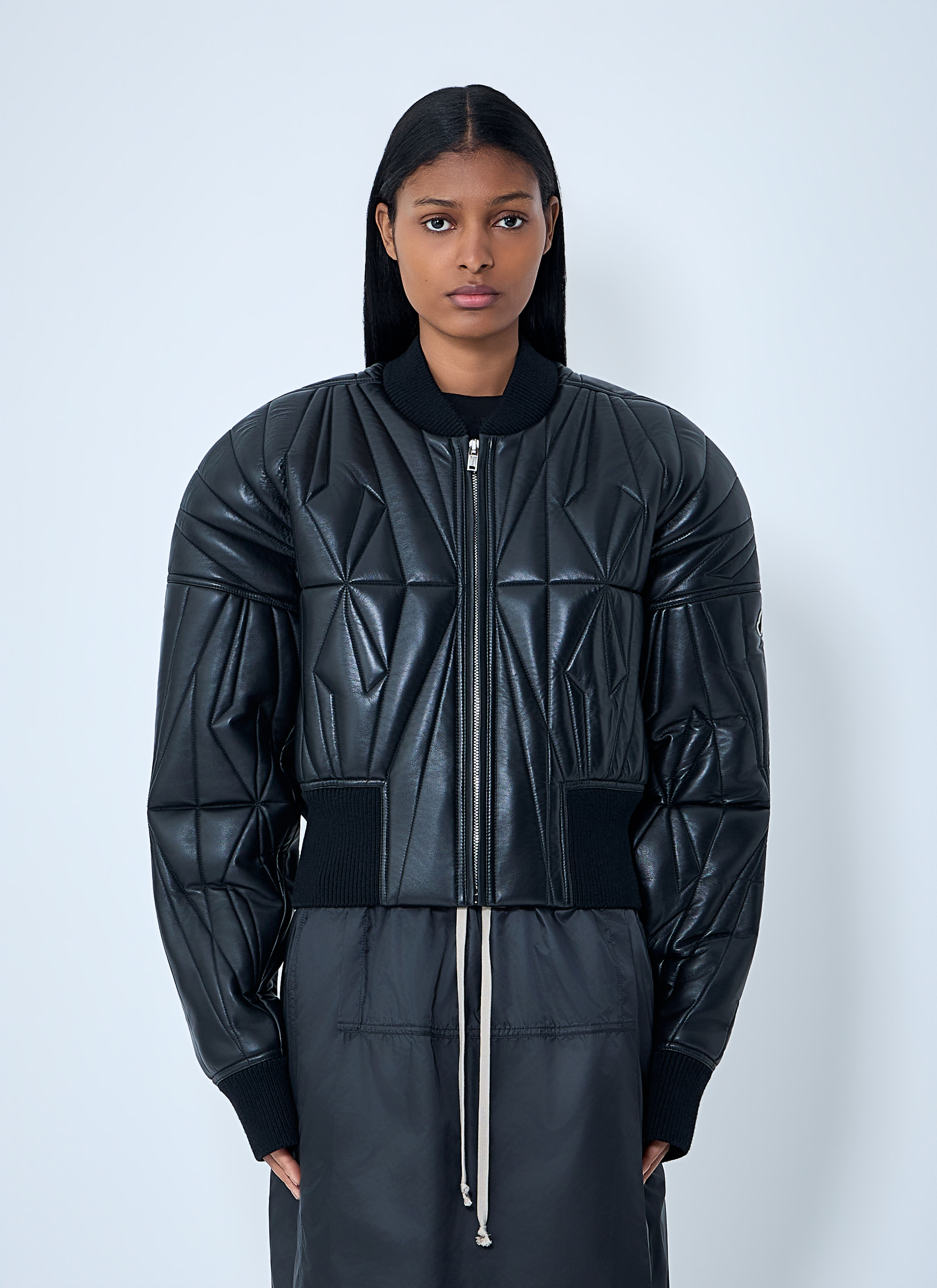 Moncler + Rick Owens レディース ジオカモ・クロップド・キルティング