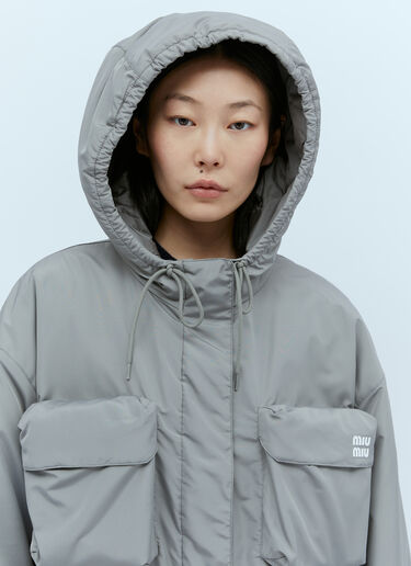 Blouson Padded Jacket Miu Miu Blouson Padded Jacket Grey miu0254020