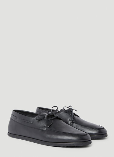 The Row Sailor Loafers Black row0152011