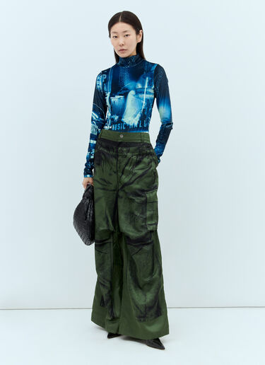 Jean Paul Gaultier Pigalle 天鹅绒连体紧身衣 蓝色 jpg0258006