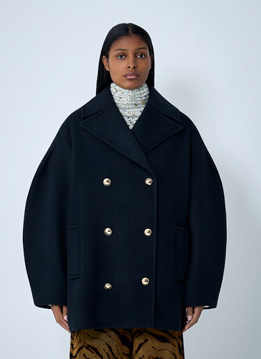 Midi Peacoat GANNI Midi Peacoat Navy gan0262031