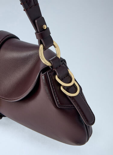 GANNI B-Kat Shoulder Bag Burgundy gan0265050