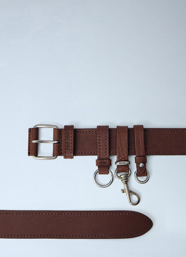 Miu Miu Tobacco Leather Belt Brown miu0164039
