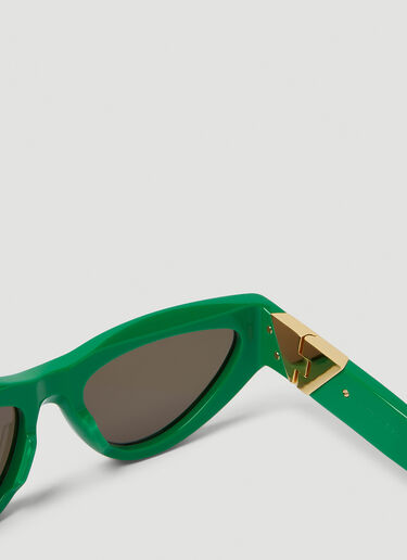 Bottega Veneta Angle Cat Eye Sunglasses Green bov0249133