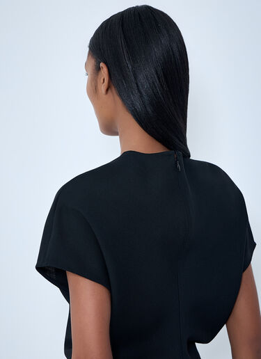 TOTEME Slouch Wool Dress Black tot0263031