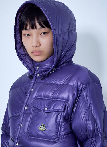 Moncler RE/ICONS カラコルムフード付きショートダウンジャケット 紫色 mon0266054