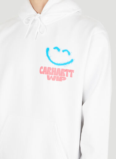 Carhartt WIP 徽标印花连帽运动衫 白 wip0150050