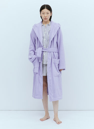 Tekla Hooded Bath Robe Purple tek0349012