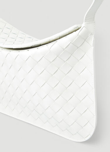 Bottega Veneta Flap Intrecciato Shoulder Bag White bov0248021