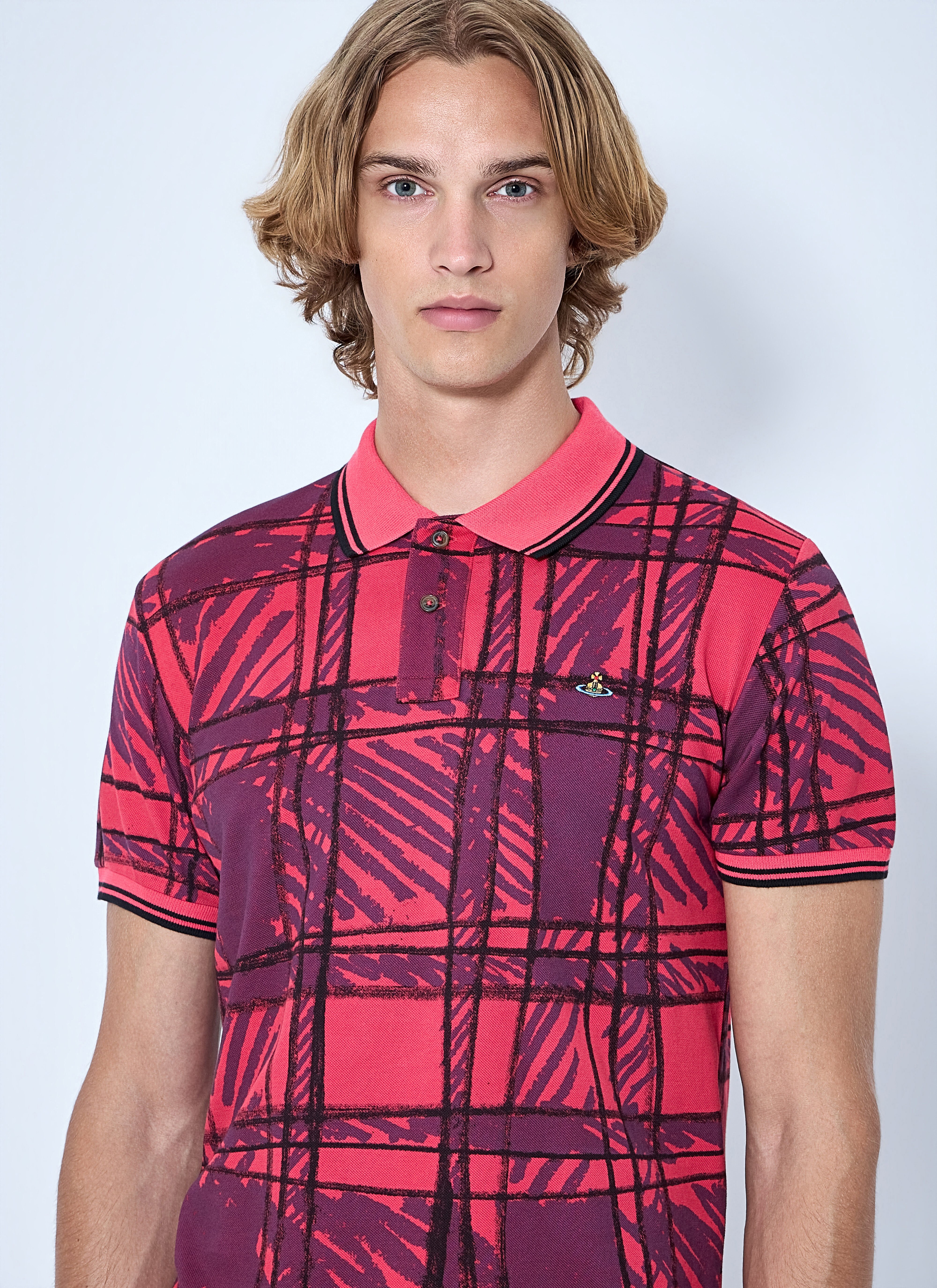 Vivienne Westwood Men's' Classic Polo Shirt in Pink | LN-CC®