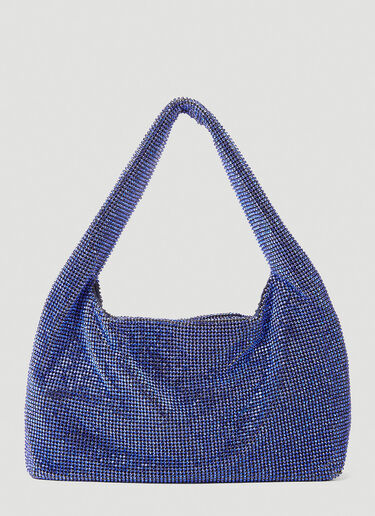 KARA Crystal Mesh Mini Shoulder Bag Blue kar0248012