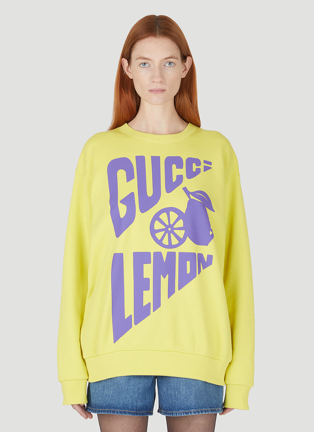 Gucci sweatshirt yellow online