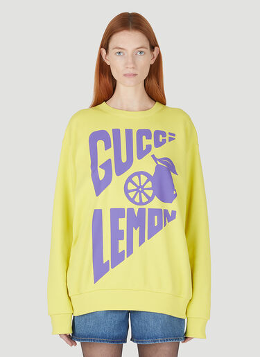 Gucci Lemon Sweatshirt Yellow guc0247071