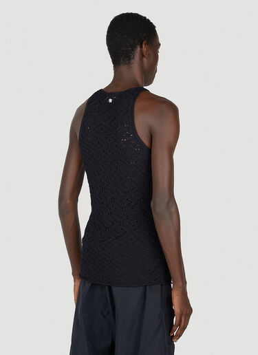 Versace Greca Lace Tank Top Black ver0152009