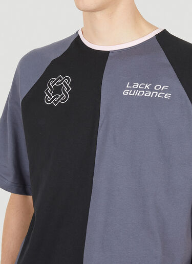 Lack of Guidance 조세프 컬러 블록 T-셔츠 블랙 log0150010