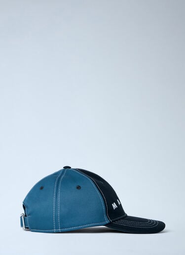 Marni Logo Motif Baseball Cap Blue mni0163002