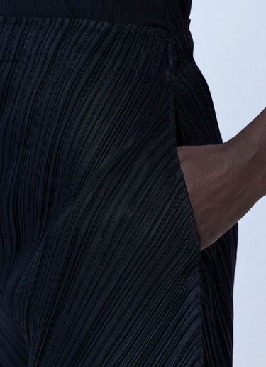 LN-CC® - Pleats Please Issey Miyake: Thicker Bottoms 1 Trousers - Black Pleats Please Issey Miyake Thicker Bottoms 1 Trousers Black plp0266058