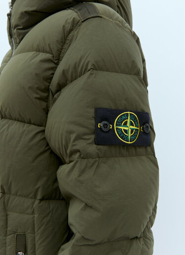 Stone Island Real Down Jacket Olive sto0154024