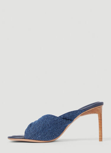 Jacquemus 레 바뉴 힐 뮬 블루 jac0251061