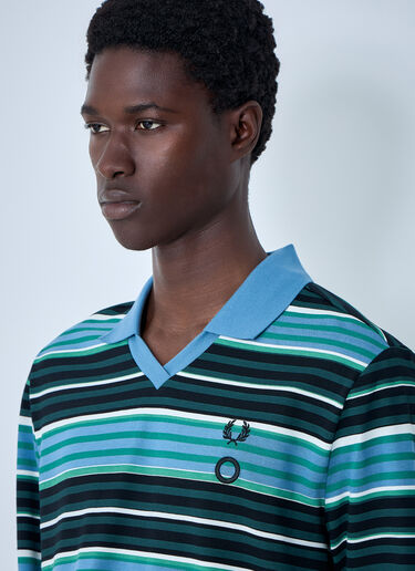 Fred Perry x Craig Green Striped Long-Sleeve Polo Shirt Multicolour fry0164003