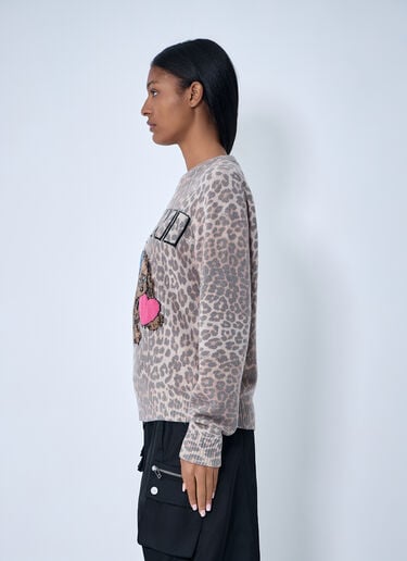 GANNI Wool-Blend Sweater Brown gan0263003