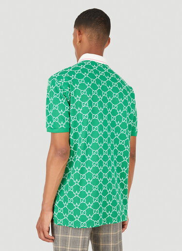 Gucci GG Star Motif Polo Shirt Green guc0150019