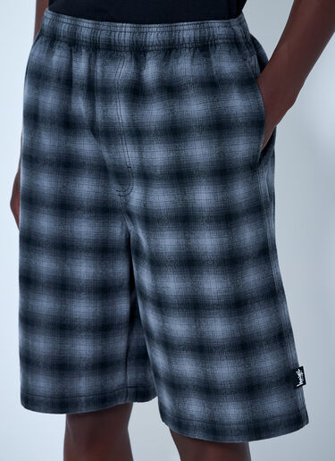Stüssy Checked Elasticated Waist Shorts Blue sts0164014