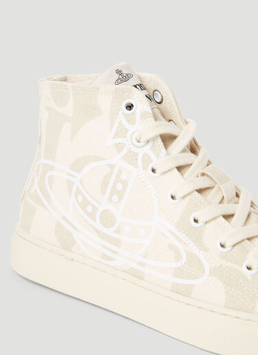 Vivienne Westwood Logo High Top Sneakers Grey vvw0253025