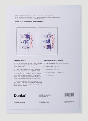 PROTOTYPES Proto Prints Bunnies Screenprint Optics White typ0350012