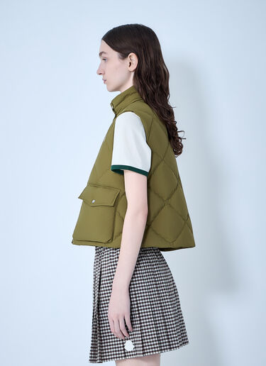 Moncler Biois Quilted Down Vest Green mon0264002