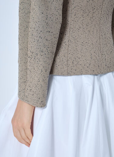 LN-CC® - Jacquemus: La Petite Veste Ovalo Blazer - Beige Jacquemus La Petite Veste Ovalo Blazer Beige jac0266005