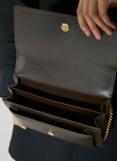 Saint Laurent Medium Sunset Shoulder Bag Brown sla0253097