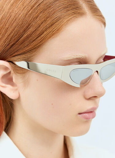 Gucci Cat-Eye Sunglasses Silver gus0258003